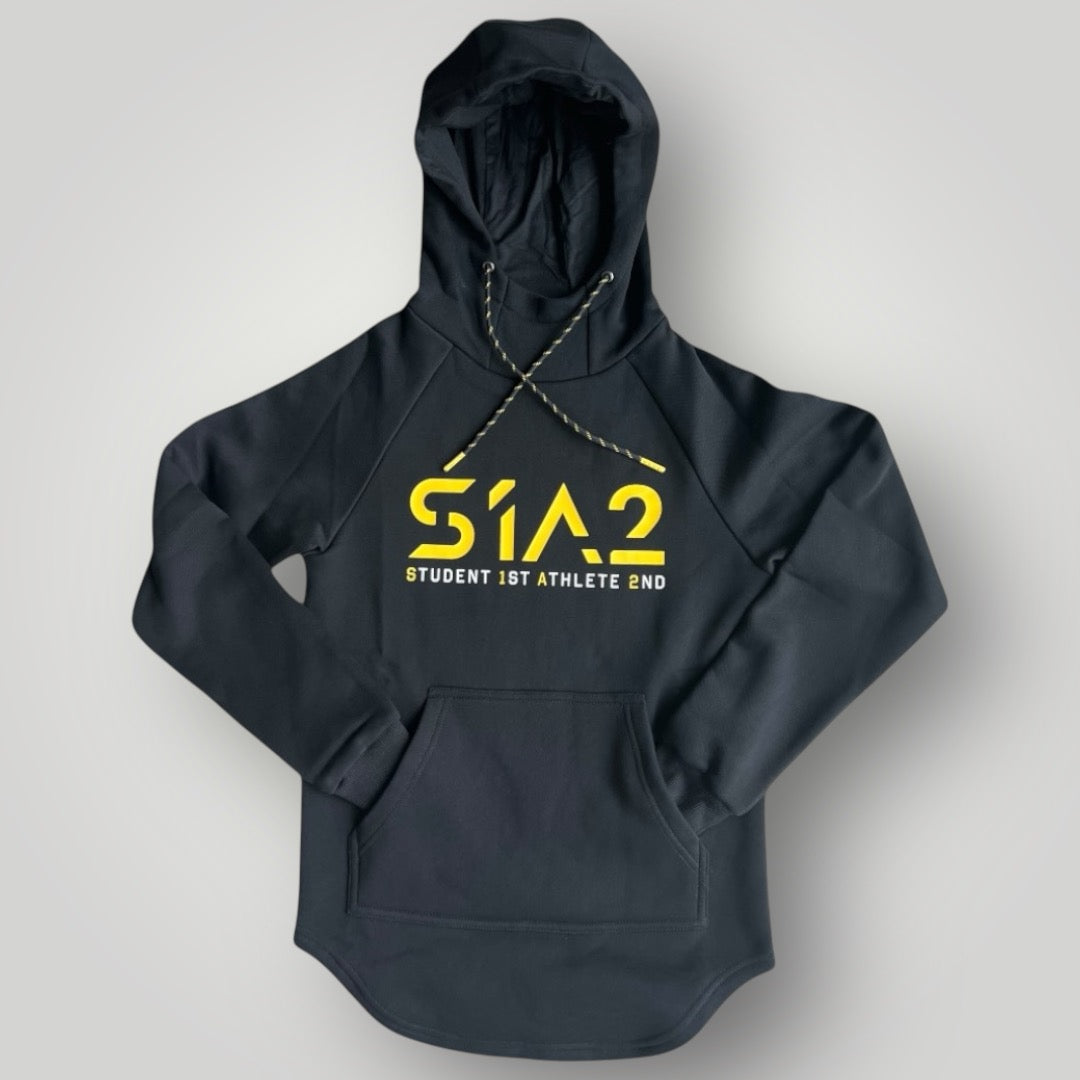 S1A2 Curved-Hem Hoodie